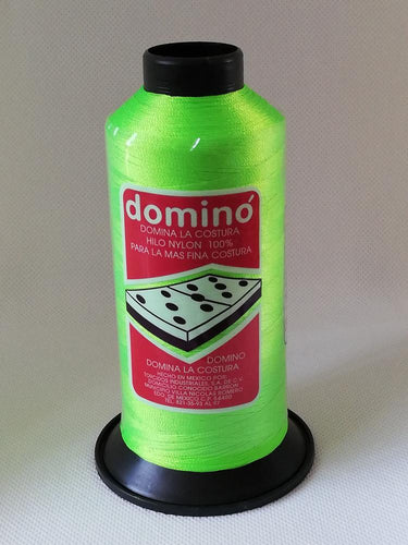 Hilos Dominó 1 pza (120g) Nylon N°8 Color Verde Neón