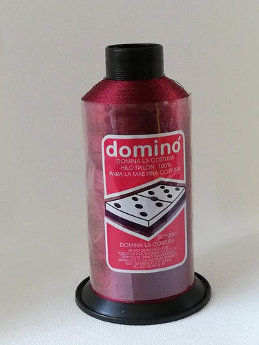 Hilos Dominó 1 pza (120g) Nylon N°8 Color Vino Oscuro