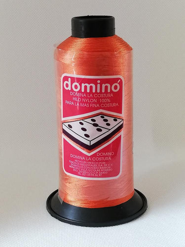 Hilos Dominó 1 pza (120g) Nylon N°8 Color Mandarina