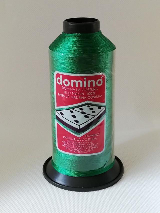 Hilos Dominó 1 pza (120g) Nylon N°8 Color Verde Bandera