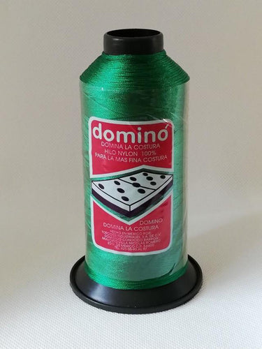 Hilos Dominó 1 pza (120g) Nylon N°30 Color Verde Bandera