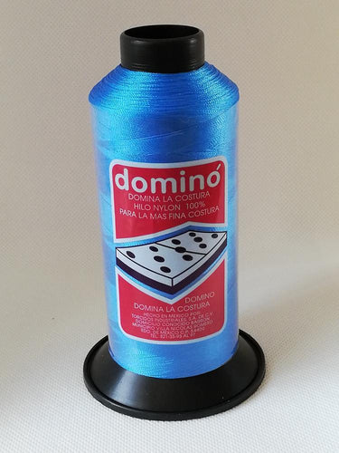 Hilos Dominó 1 pza (120g) Nylon N°30 Color Azul Turquesa Fuerte
