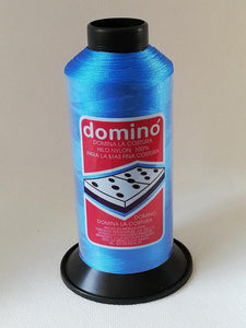 Hilos Dominó 1 pza (120g) Nylon N°30 Color Azul Turquesa Fuerte