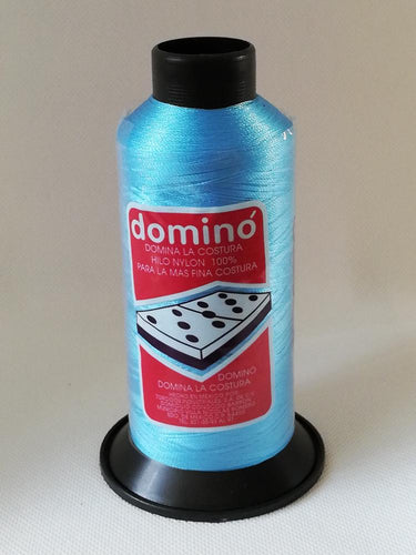Hilos Dominó 1 pza (120g) Nylon N°8 Color Azul Turquesa