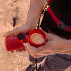 Nanopresso Máquina de Café Espresso Portátil Compatible con Capsulas Nespresso Roja