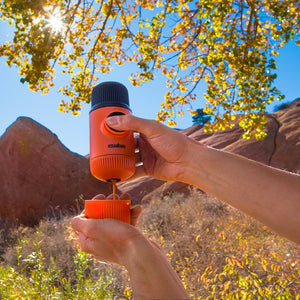 Nanopresso Máquina de Café Espresso Portátil Compatible con Capsulas Nespresso Naranja
